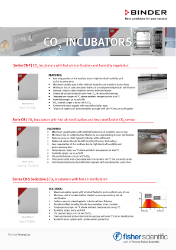 Incubateurs CO<sub>2</sub>