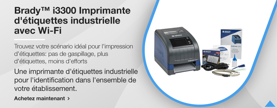 Brady™ i3300 Imprimante d'étiquettes industrielle avec Wi-Fi