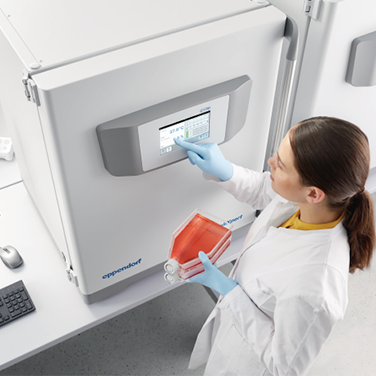 Scientifique utilisant un incubateur