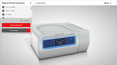 Thermo Scientific™ Visite 3D des centrifugeuses de la série Pro
